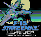 F-15 Strike Eagle screenshot 3 for Sega Game Gear